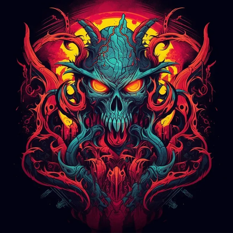 Vibrant Diabolical Tshirt Designs