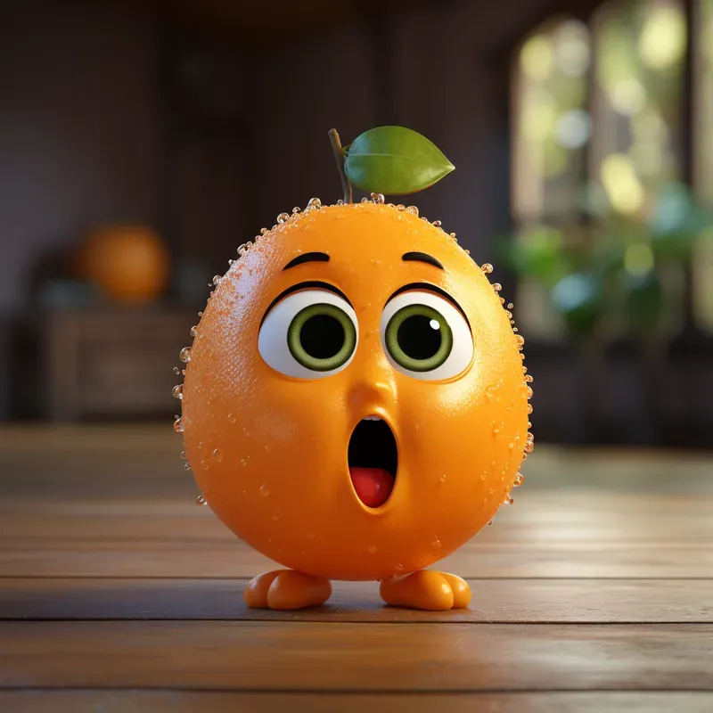 Spicy Toon Pixar Style Fruits And Veggies