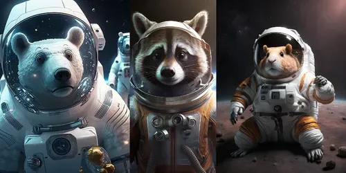 Anthropomorphic Animals generated by midjourney