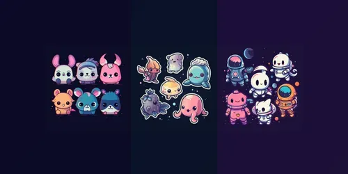 Collections Of High Definition Stickers generated by midjourney