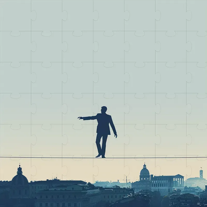 City Walking Theme Ppt Background