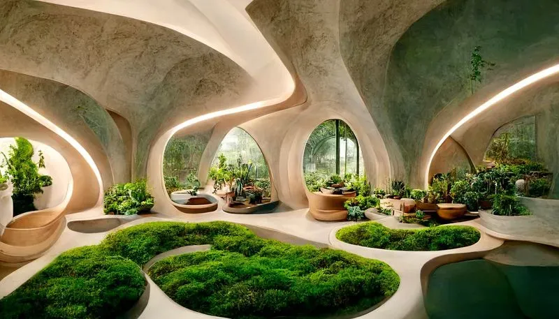 Futuristic Botanical Interiors