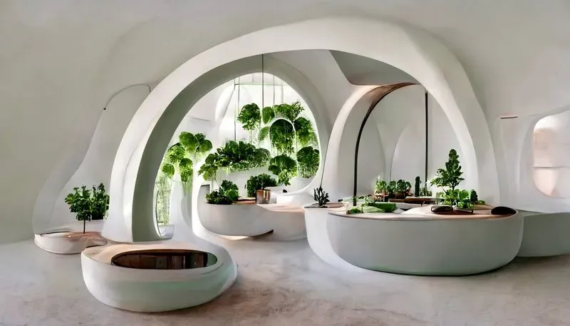 Futuristic Botanical Interiors