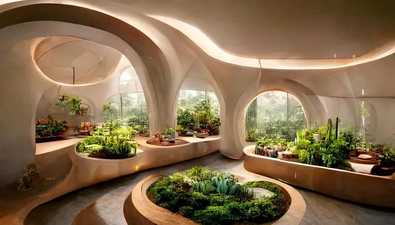 Futuristic Botanical Interiors