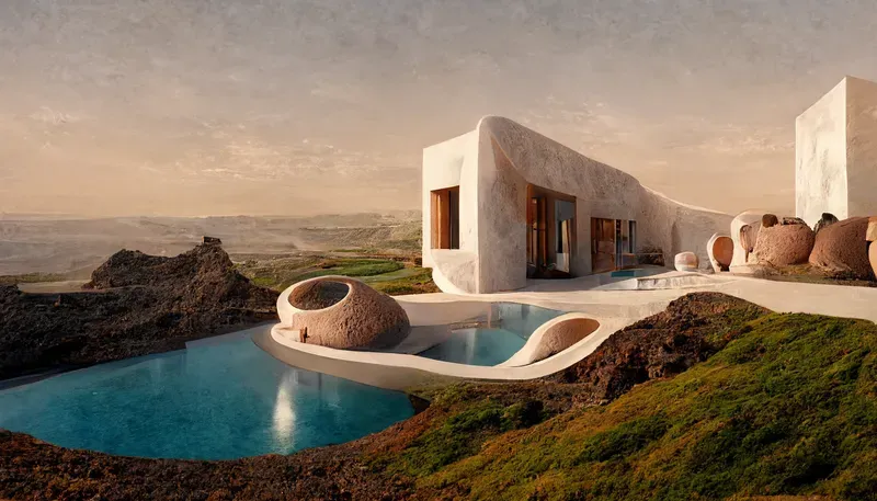 Organic Hillside Villa