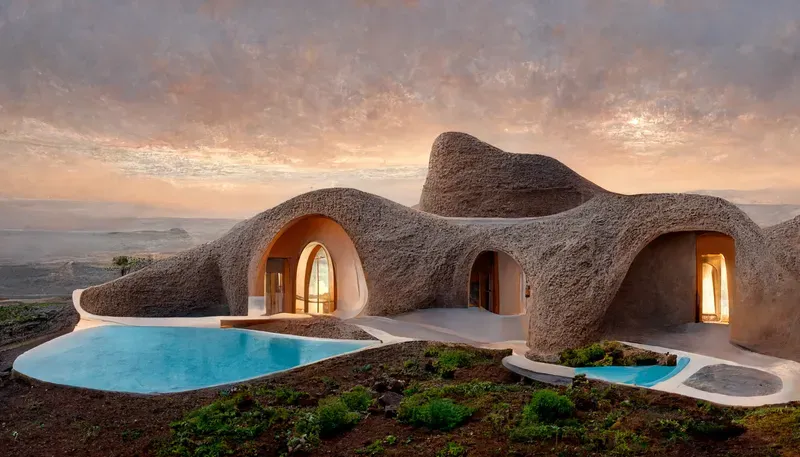 Organic Hillside Villa