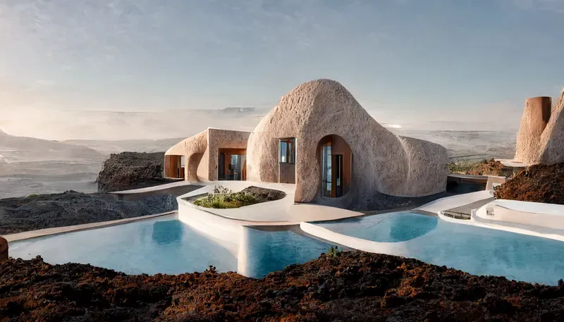 Organic Hillside Villa