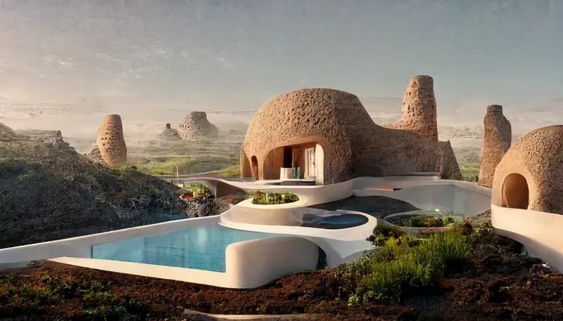 Organic Hillside Villa
