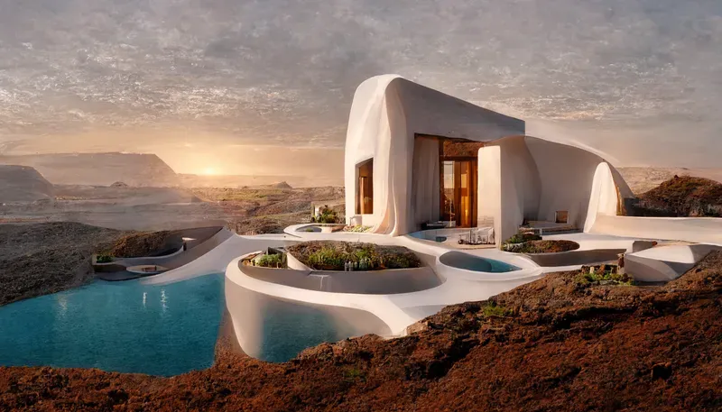 Organic Hillside Villa