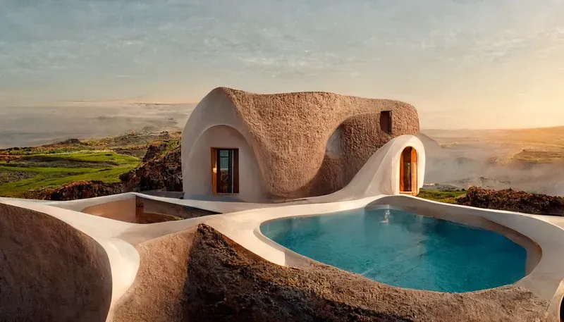 Organic Hillside Villa