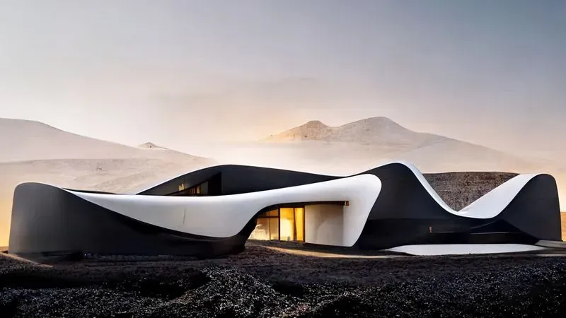 Matte Black Architectural Villa