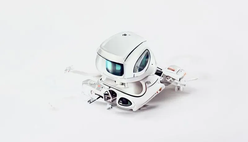 Cute 3D Robot Icon