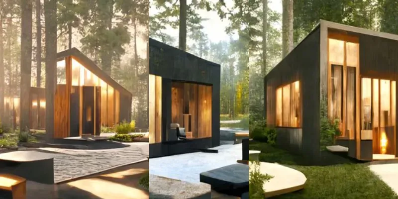 Modern Architectural Cabin generated by undefined