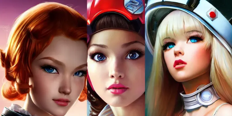 Cyber Pop Avatars Game Assets generated by undefined