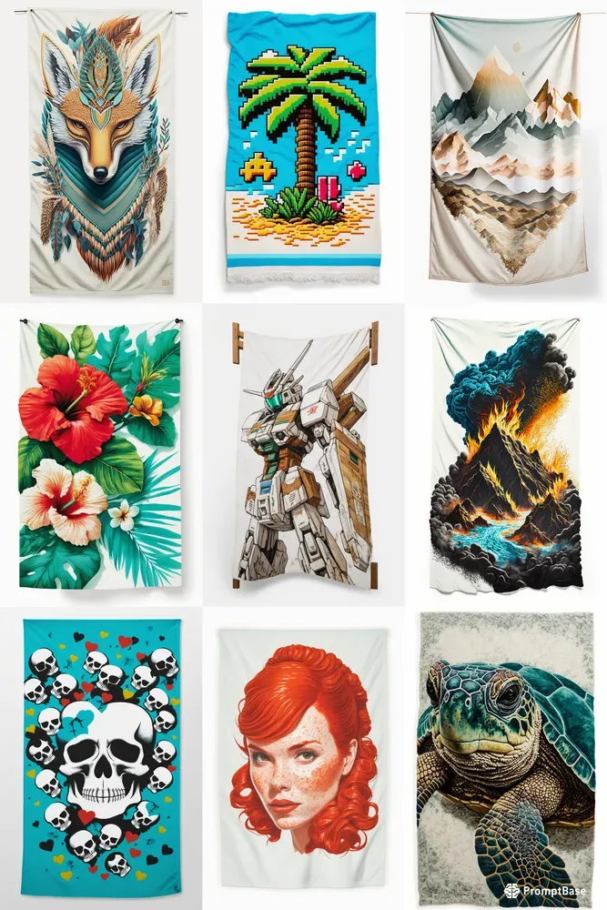 Premium Beach Towel Designs