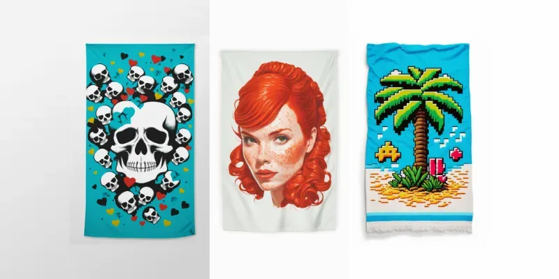 Premium Beach Towel Designs generated by undefined
