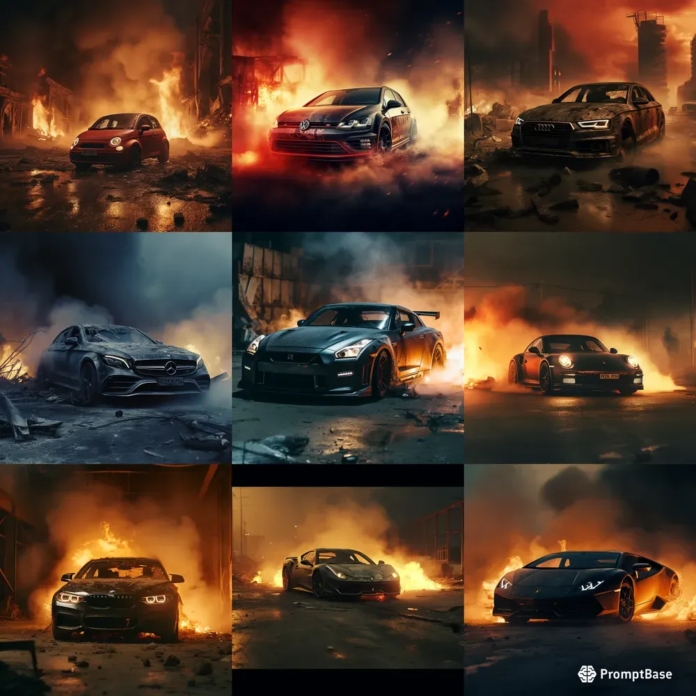 Cars On Fire