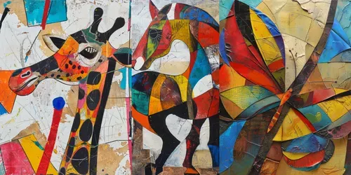 Abstract Surrealistic Animals generated by midjourney