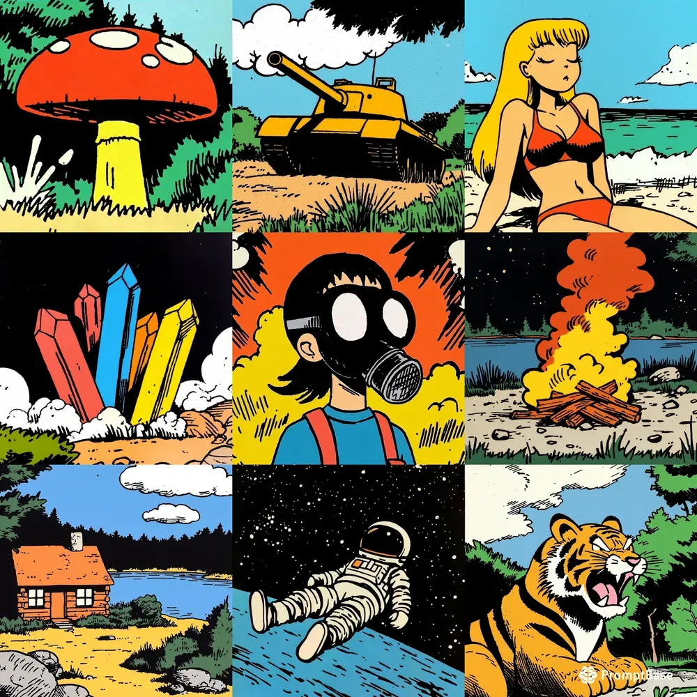 Retro Comic Illustrations