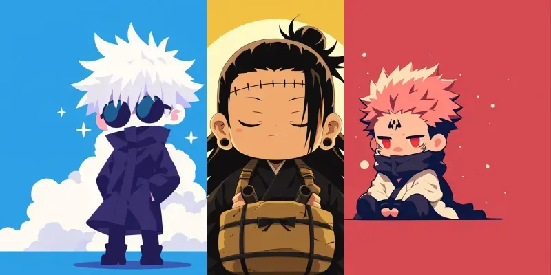 Flat Anime Characters generated by undefined