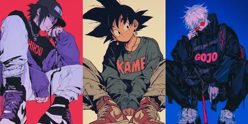 Streetwear Retro Futuristic Animes generated by midjourney