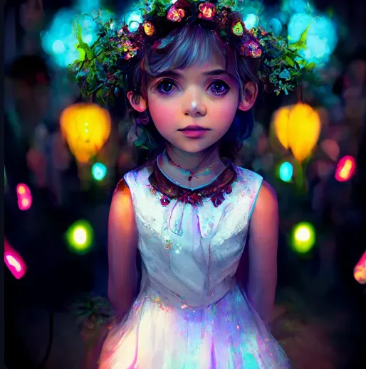 Cute Little Girl Storybook Character