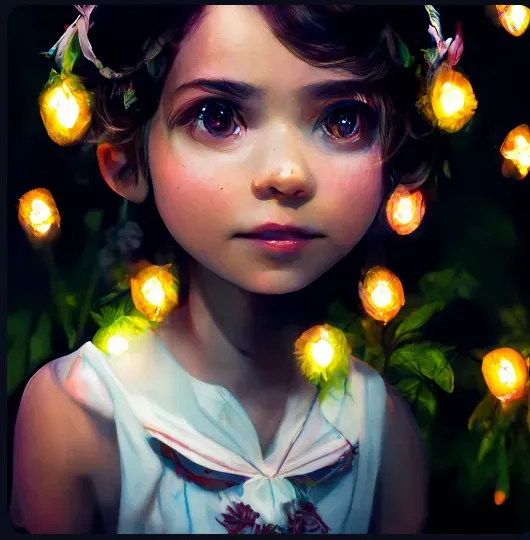 Cute Little Girl Storybook Character