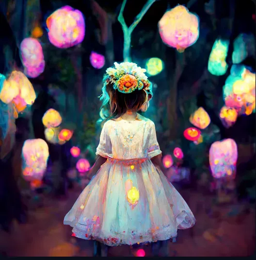 Cute Little Girl Storybook Character