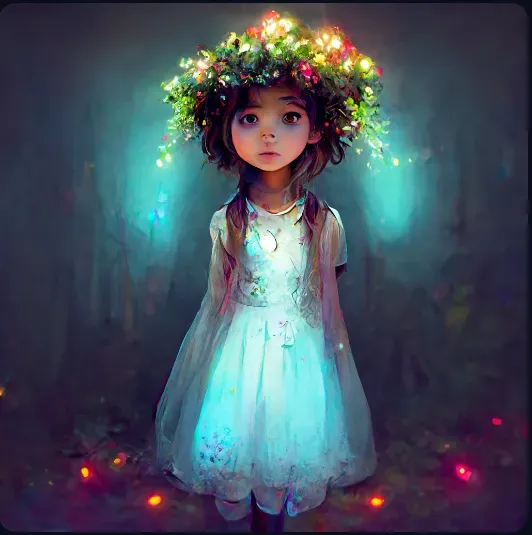 Cute Little Girl Storybook Character