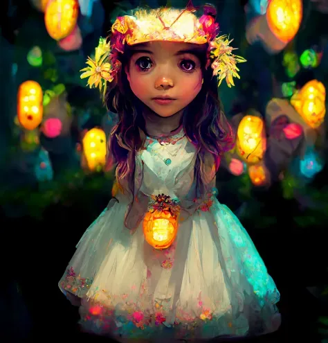 Cute Little Girl Storybook Character
