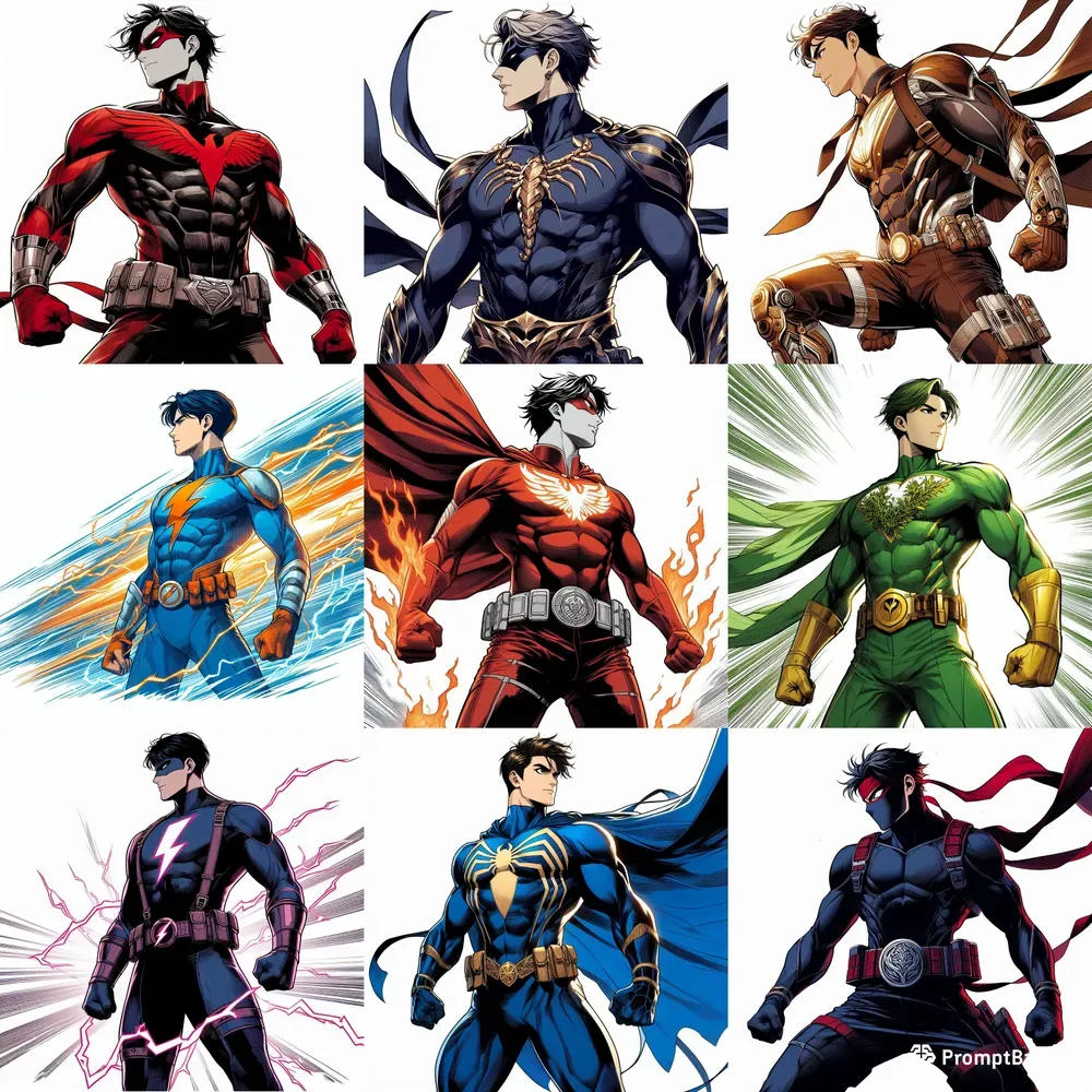 Superhero Manhwa Illustrations