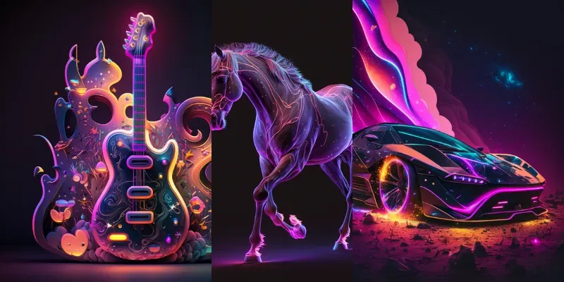 Neon Objects HD generated by undefined