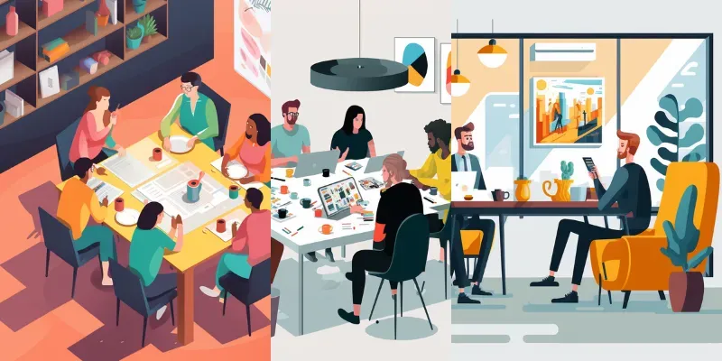 Digital Marketing Illustrations generated by undefined