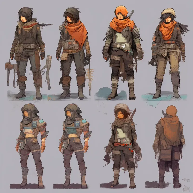 Character Sheets Different Game Style