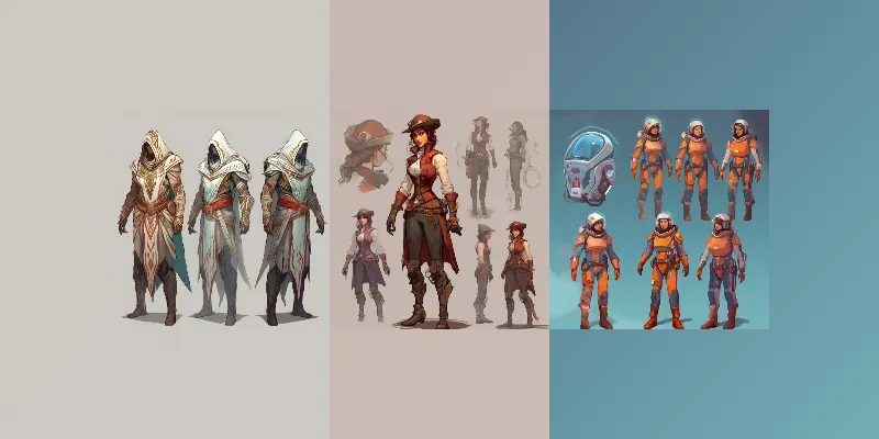 Character Sheets Different Game Style generated by undefined