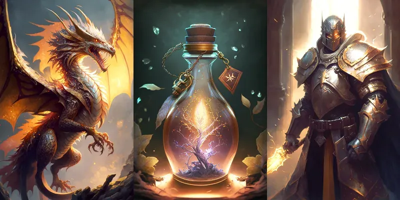 Fantasy Card Game Illustrations generated by undefined