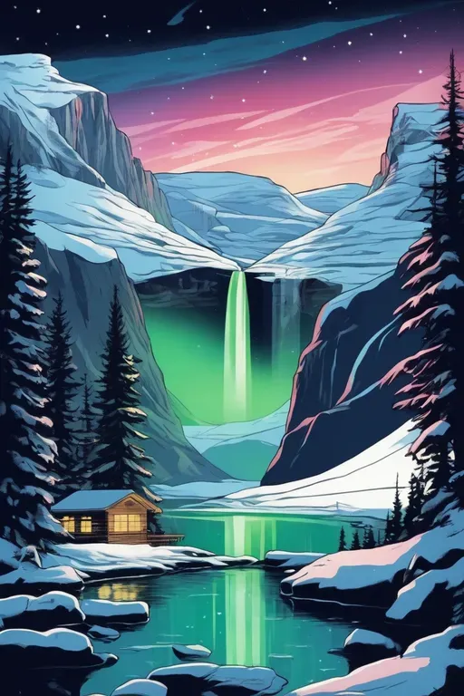 Comic Book Landscape Illustrations