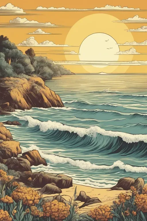 Comic Book Landscape Illustrations