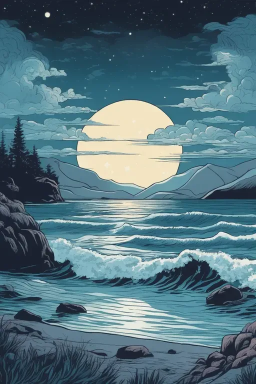 Comic Book Landscape Illustrations