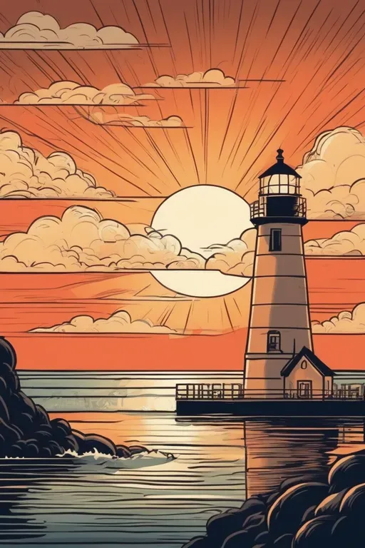 Comic Book Landscape Illustrations