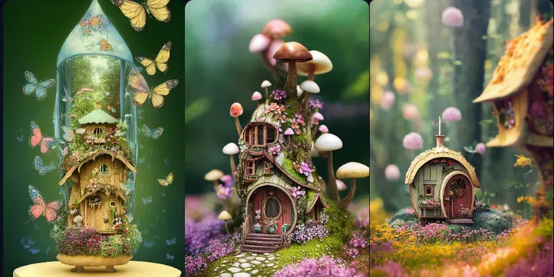 Whimsical Fairy Houses generated by undefined