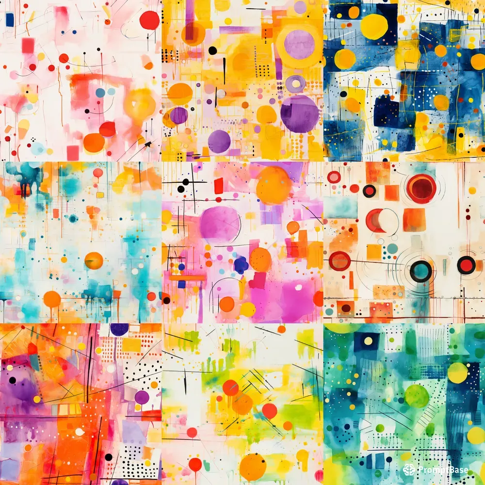 Abstract Watercolor Paintings Expressive