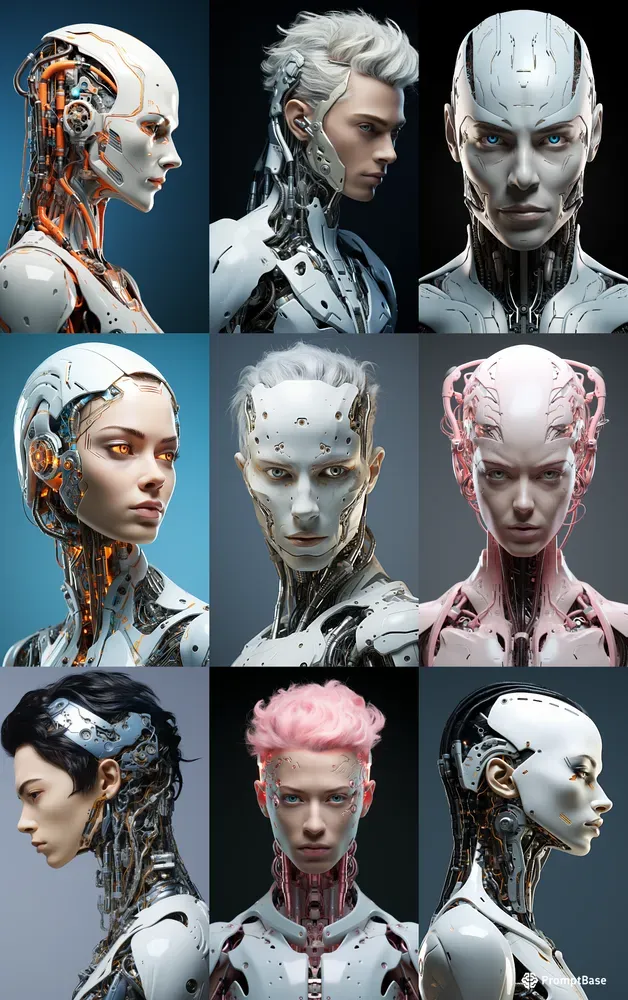 Robot Cyborg Studio Portraits