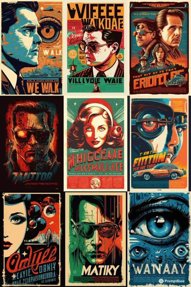 Retro Vintage Movie Poster