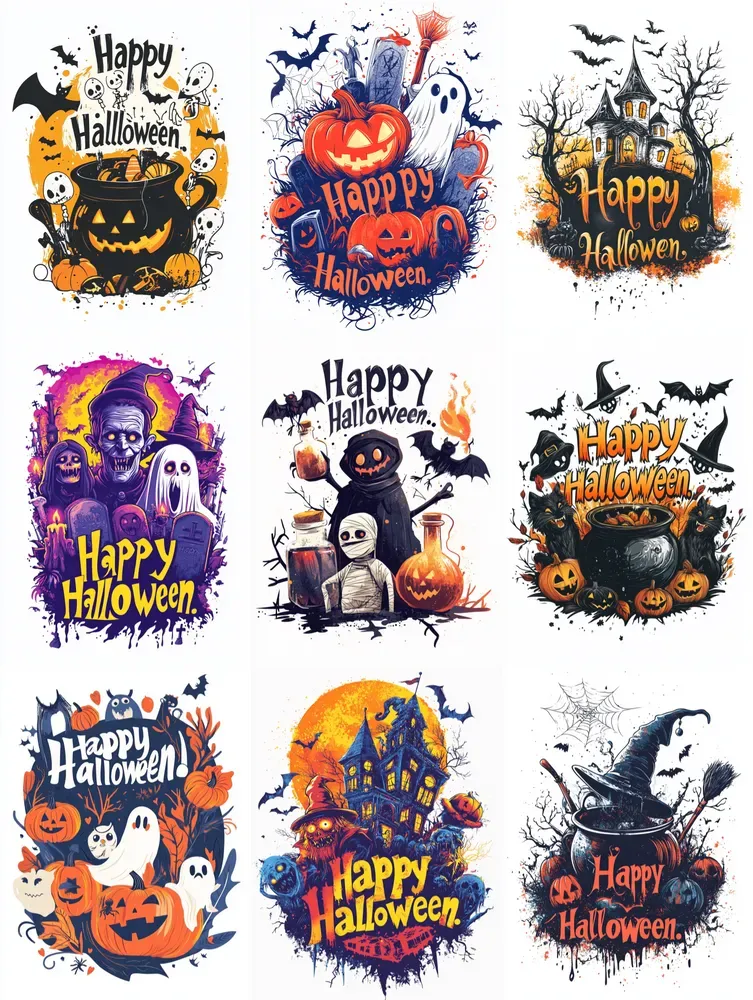Logos Tshirts Happy Halloweens