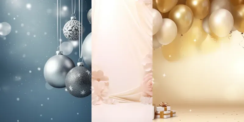 Festive Background Holiday Banners generated by undefined