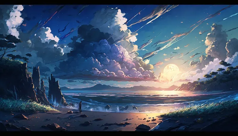 Anime Natural Landscapes Wallpapers