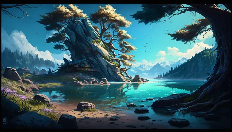 Anime Natural Landscapes Wallpapers