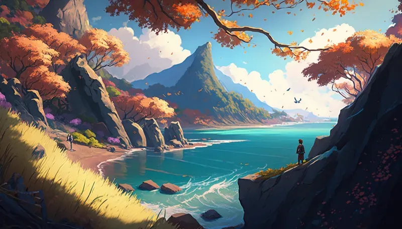 Anime Natural Landscapes Wallpapers