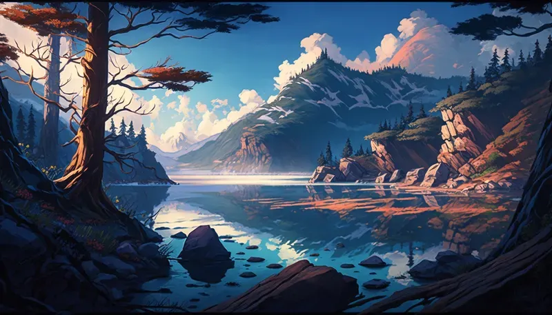 Anime Natural Landscapes Wallpapers